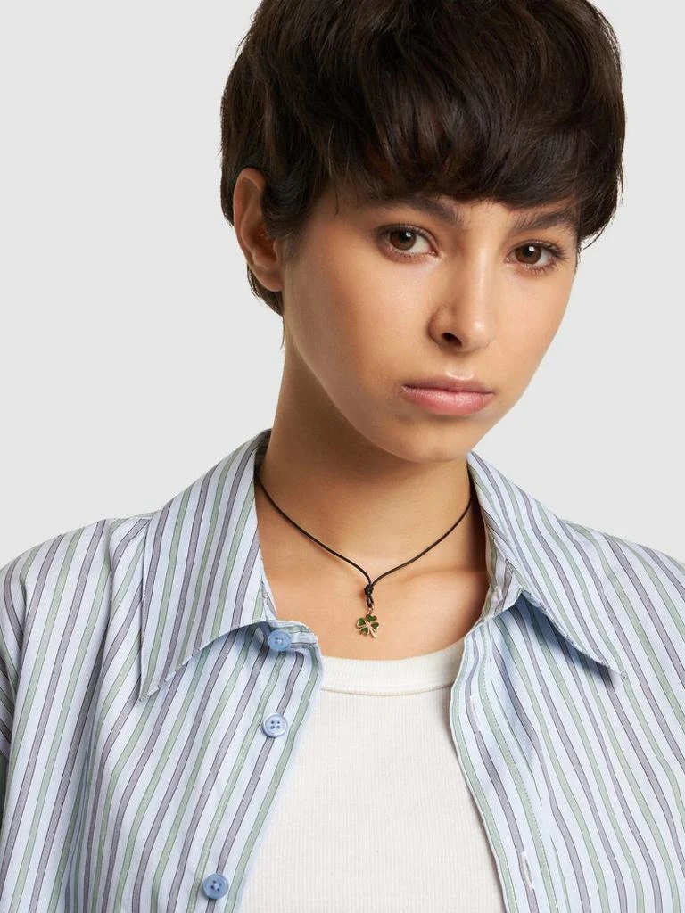 商品Dodo|Rondelle 9kt玫瑰金四叶草吊坠,价格¥2567,第3张图片详细描述