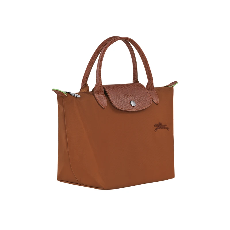 LONGCHAMP/珑骧 女士帆布银色五金按扣拉链开合小号手提包 商品