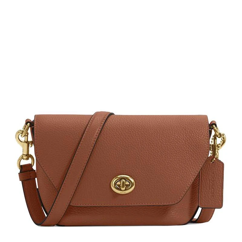 商品Coach|香港直邮COACH蔻驰女士Karlee棕色邮差包单肩斜挎包C2815IMR1W,价格¥2367,第1张图片