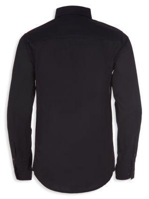 商品Calvin Klein|Boy's Stretch Poplin Button-Front Dress Shirt,价格¥175,第4张图片详细描述
