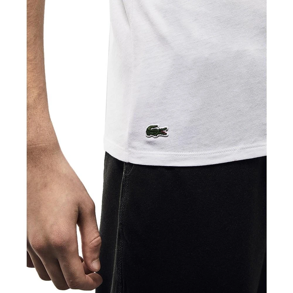 商品Lacoste|Men's V-Neck Lounge Slim Fit Undershirt Set, 3-Piece,价格¥311,第3张图片详细描述