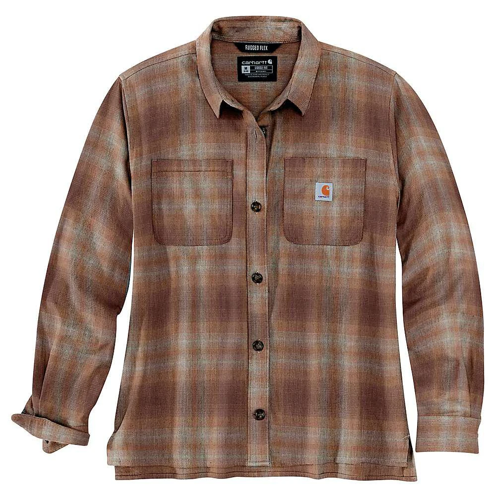 商品Carhartt|Carhartt Women's Rugged Flex Loose Fit Midweight Flannel LS Plaid Shirt,价格¥273,第5张图片详细描述