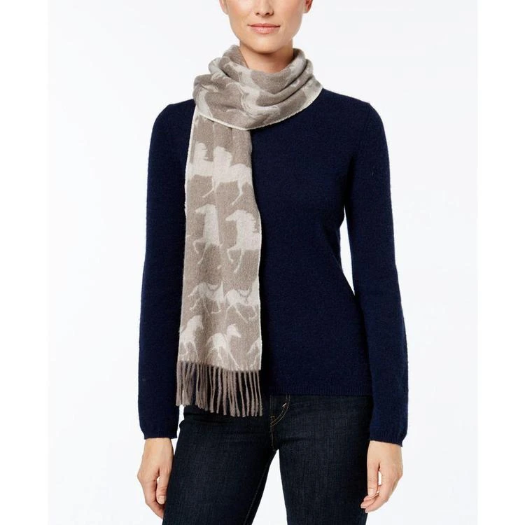 商品Charter Club|Horse Print Woven Cashmere Scarf, Created for Macy's,价格¥292,第1张图片