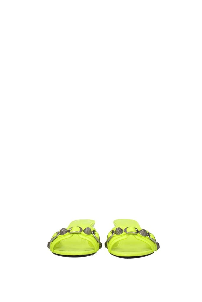 商品Balenciaga|Sandals cagole Leather Yellow Fluo Yellow,价�格¥4438,第3张图片详细描述
