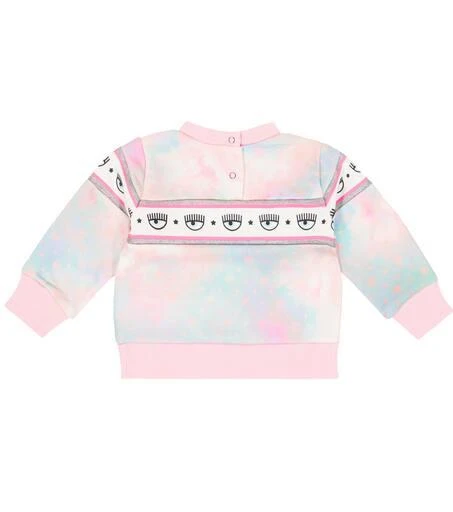 商品MONNALISA|x Chiara Ferragni baby eye-motif jersey sweatshirt,价格¥512,第2张图片详细描述