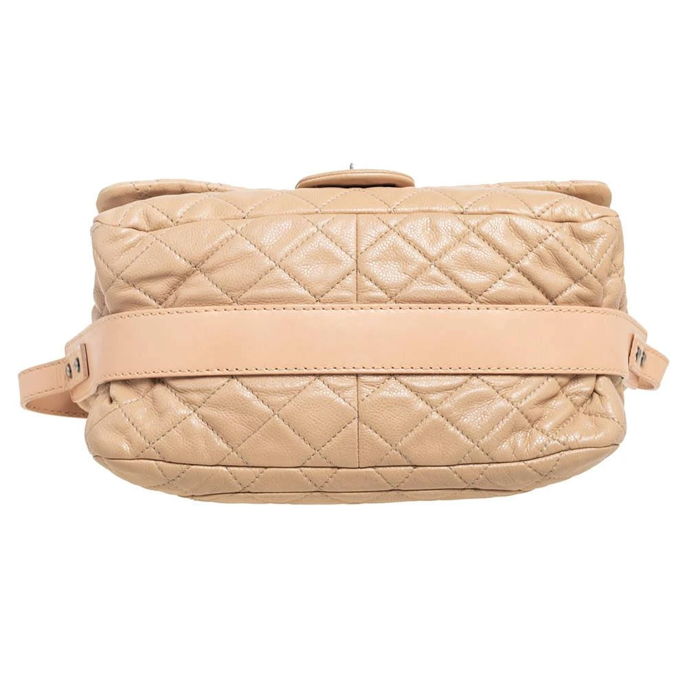 Chanel Leather Beige Quilted Leather Flap Shoulder Bag 商品