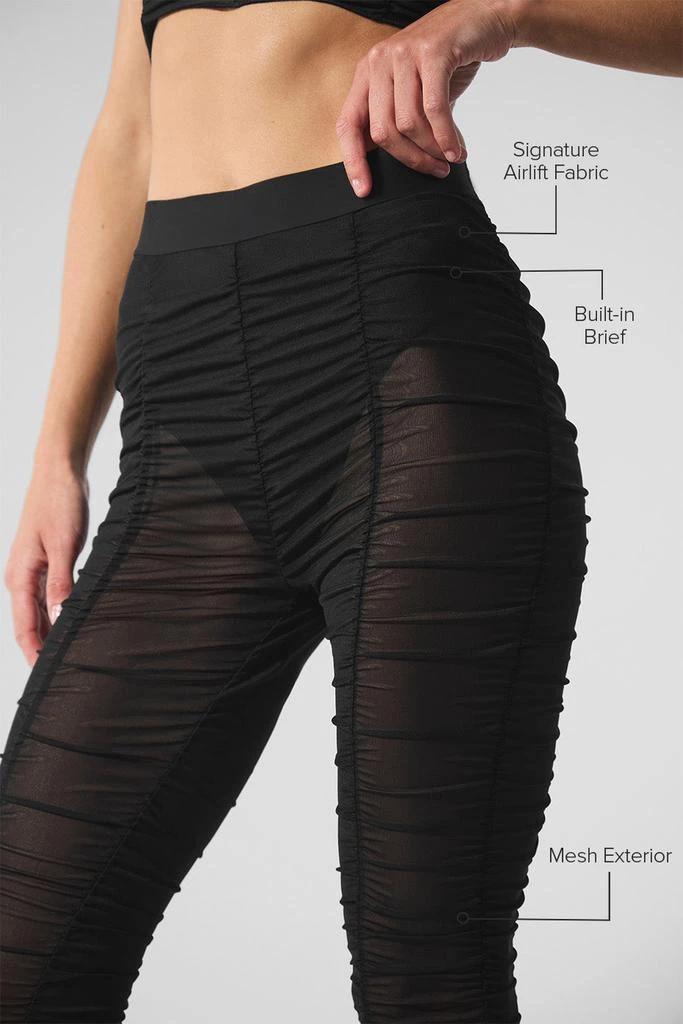 商品Alo|Airlift Mesh High-Waist Cherish Legging - Black,价格¥1061,第2张图片详细描述