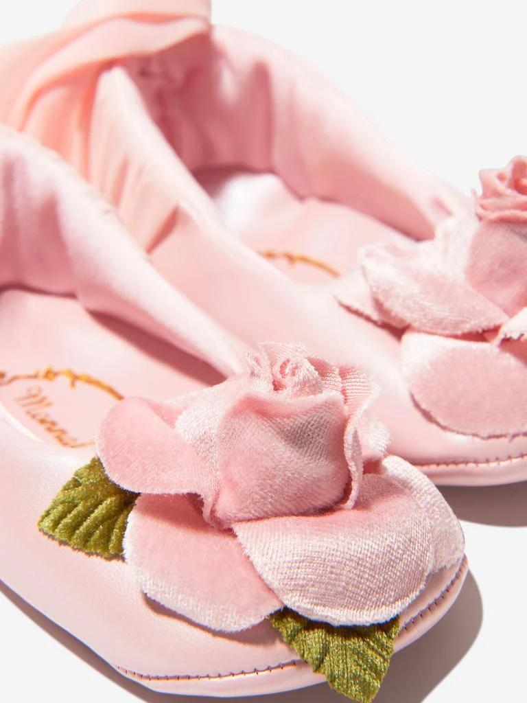 商品MONNALISA|Monnalisa Pink Baby Girls Pre-Walker Rose Shoes,价格¥840,第3张图片详细描述