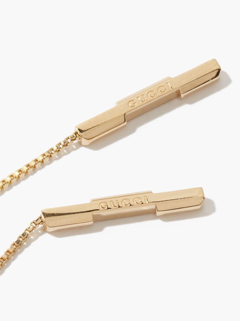 商品Gucci|Link to Love 18kt gold earrings,价格¥9106,第4张图片详细描述