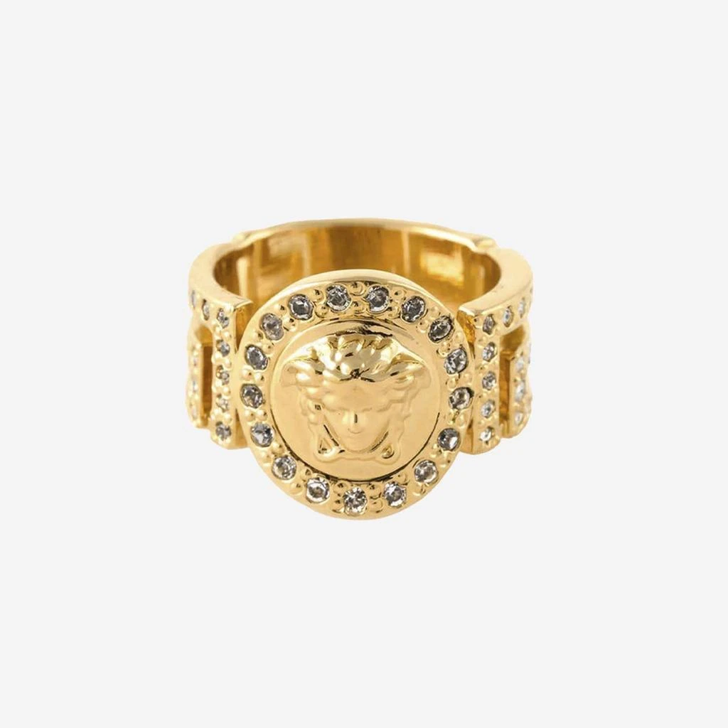 商品Versace|La Medusa Ring With Crystals,价格¥2608,第1张图片