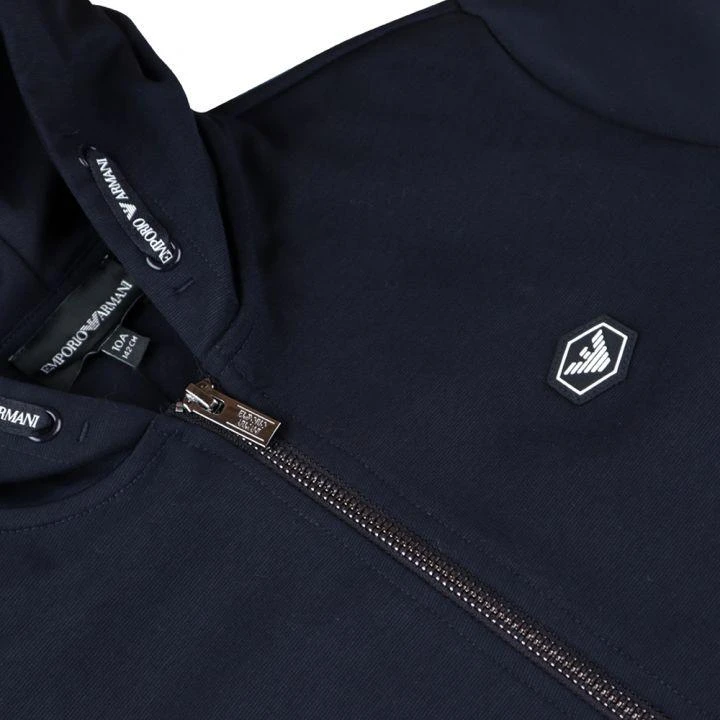 商品Emporio Armani|Navy Hooded Sweatshirt,价格¥495,第2张图片详细描述