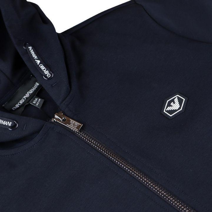 商品Emporio Armani|Navy Hooded Sweatshirt,价格¥459,第4张图片详细描述