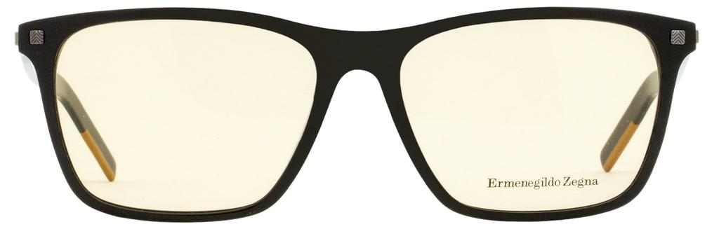 Ermenegildo Zegna Men's Thin Frame Eyeglasses EZ5161 001 Black 56mm商品第2张图片规格展示