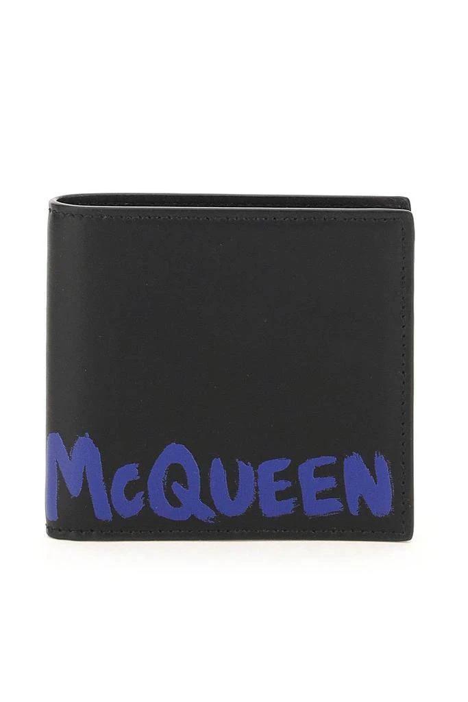 商品Alexander McQueen|'MCQUEEN GRAFFITI' BI-FOLD WALLET,价格¥1195,第1张图片
