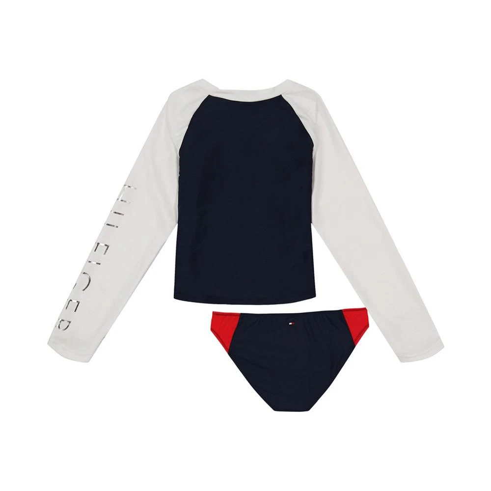 商品Tommy Hilfiger|Big Girls Colorblock Flag Two Piece Swimsuit,价格¥373,第2张图片详细描述