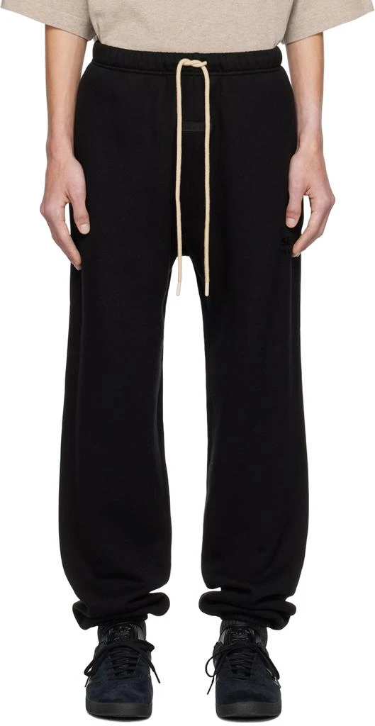 商品Essentials|Black Drawstring Sweatpants,价格¥748,第1张图片