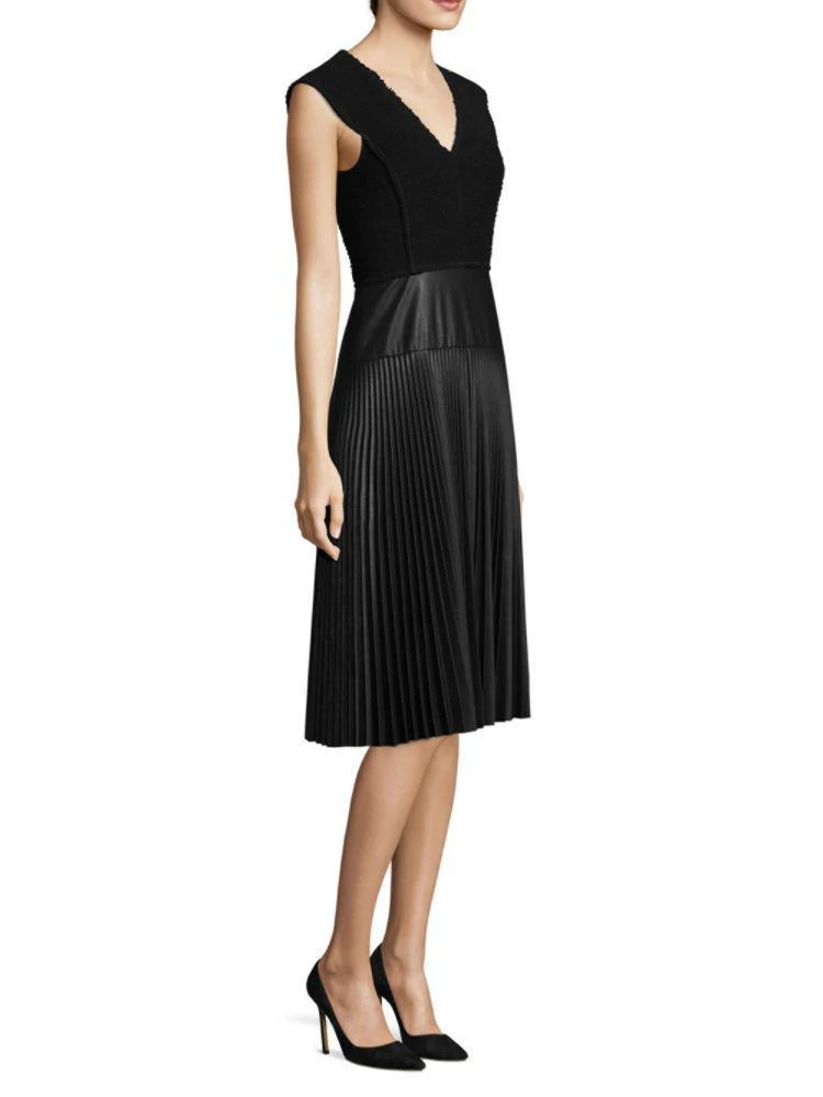 商品Rebecca Taylor|Rebecca Taylor Sleeveless Faux-Leather Dress,价格¥1883,第1张图片