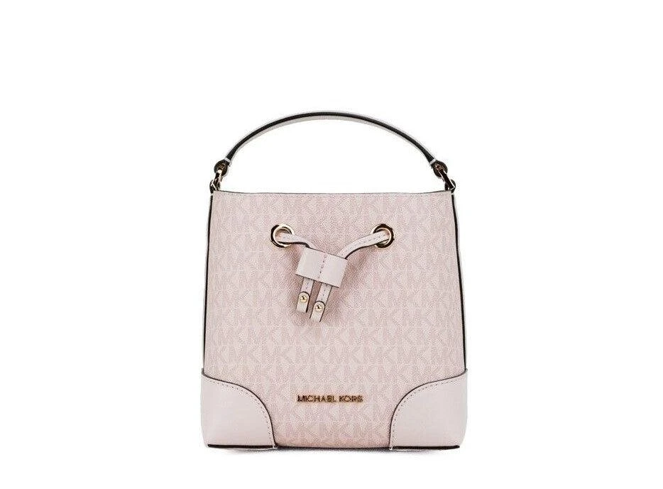 商品[二手商品] Michael Kors|Michael Kors Mercer Small Powder Blush PVC Bucket Crossbody Handbag Purse Women's pink,价格¥2152,第5张图片详细描述