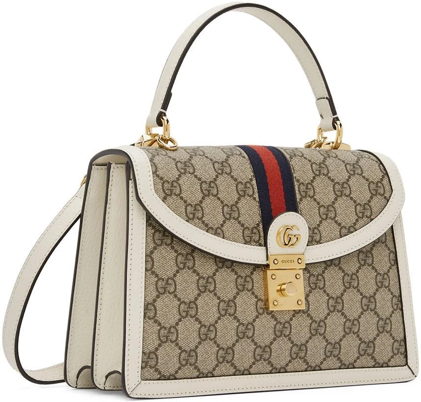 商品Gucci|Off-White Small Ophidia Top Handle Bag,价格¥21538,第2张图片详细描述