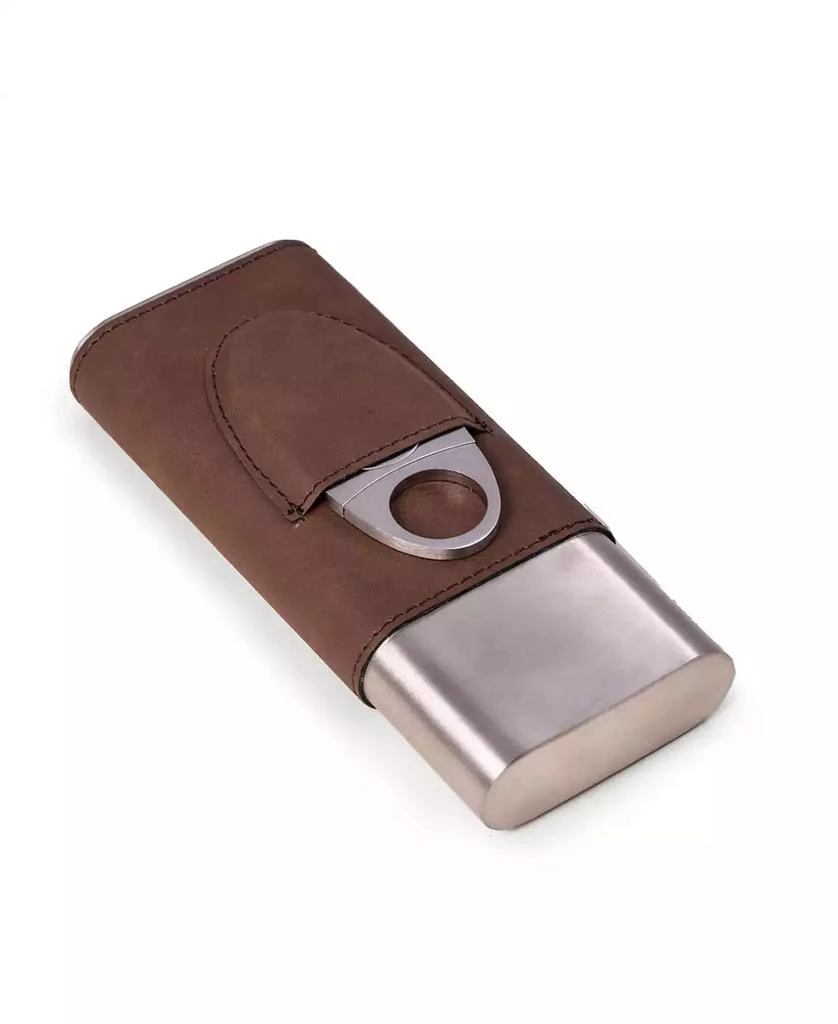 商品Bey-Berk|Leather 3 Cigar Case with Cigar Cutter,价格¥787,第3张图片详细描述