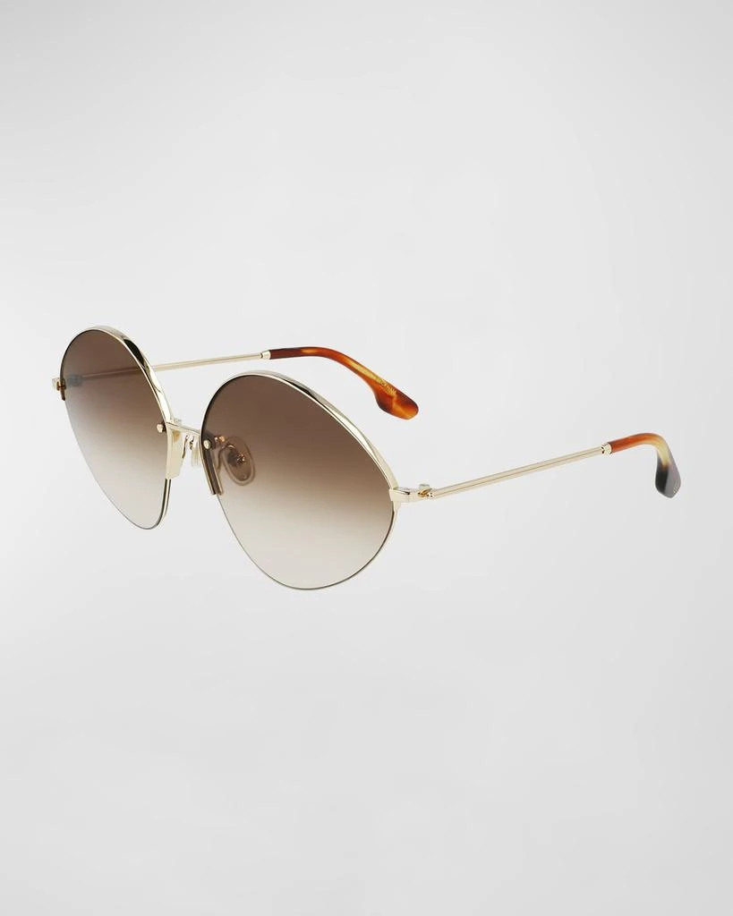 商品Victoria Beckham|V-Star Geometric Oval Metal Sunglasses,价格¥3188,第1张图片