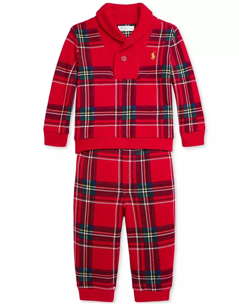 商品Ralph Lauren|Baby Plaid Pullover & Jogger Pants Set,价格¥389,第1张图片