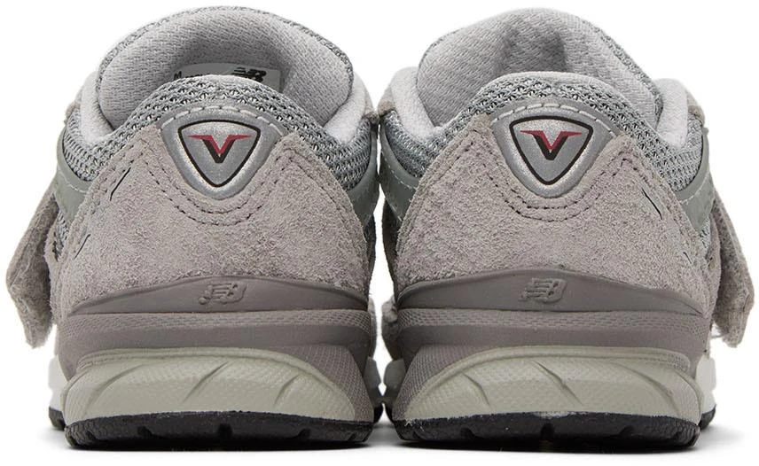 商品New Balance|Baby Gray 990v5 Hook & Loop Sneakers,价格¥642,第2张图片详细描述