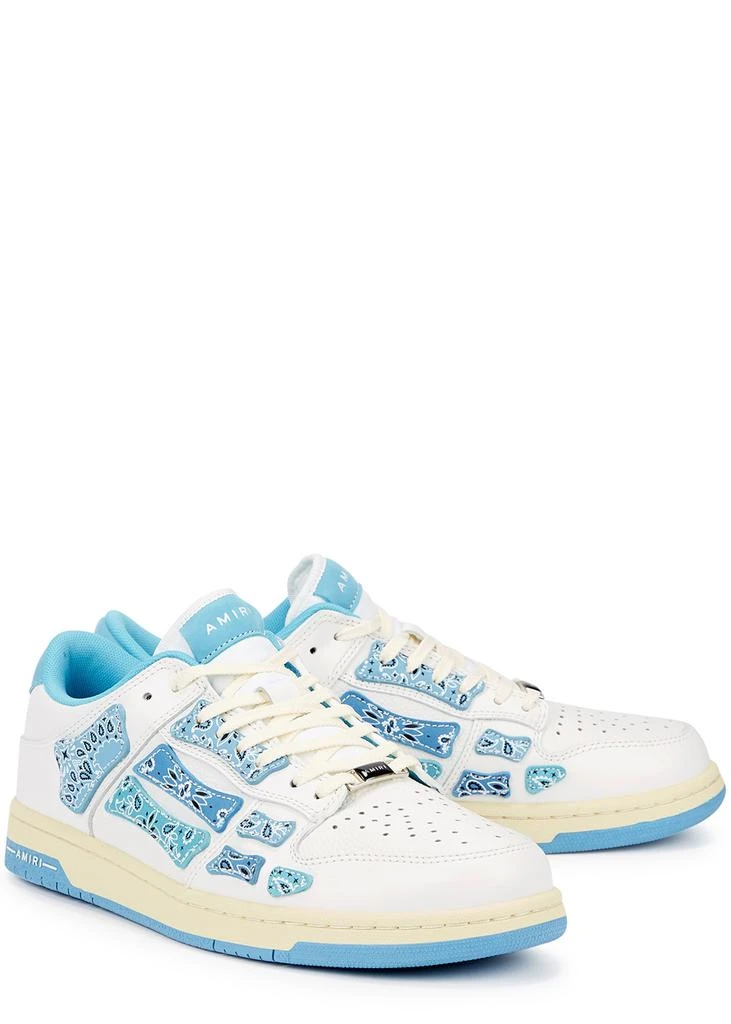 商品AMIRI|Skel bandana-print leather low-top sneakers,价格¥4495,第2张图片详细描述