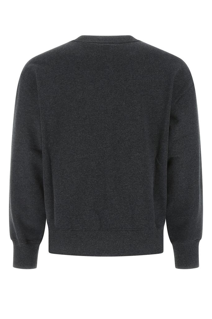 Melange black cotton sweatshirt商品第1张图片规格展示