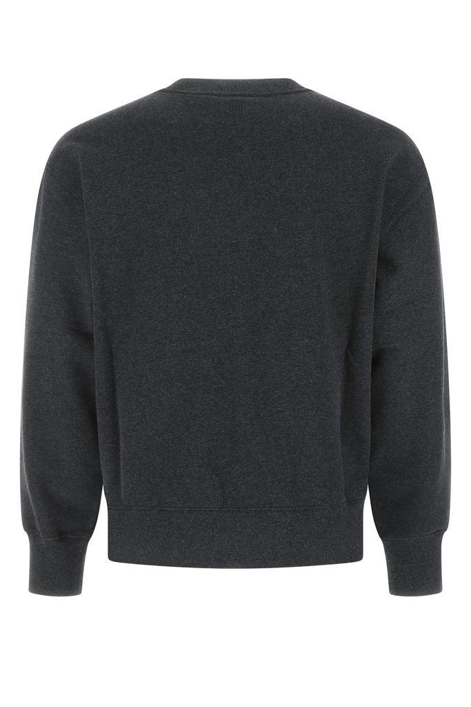 商品AMI|Melange black cotton sweatshirt,价格¥1496,第1张图片