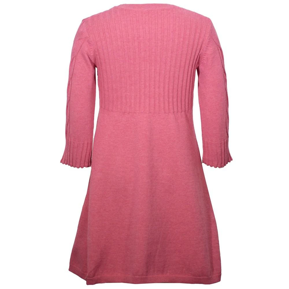 商品Bonnie Jean|Big Girls Three Quarter Sleeved Full Fashioned Knit Sweater Dress,价格¥136,第2张图片详细描述