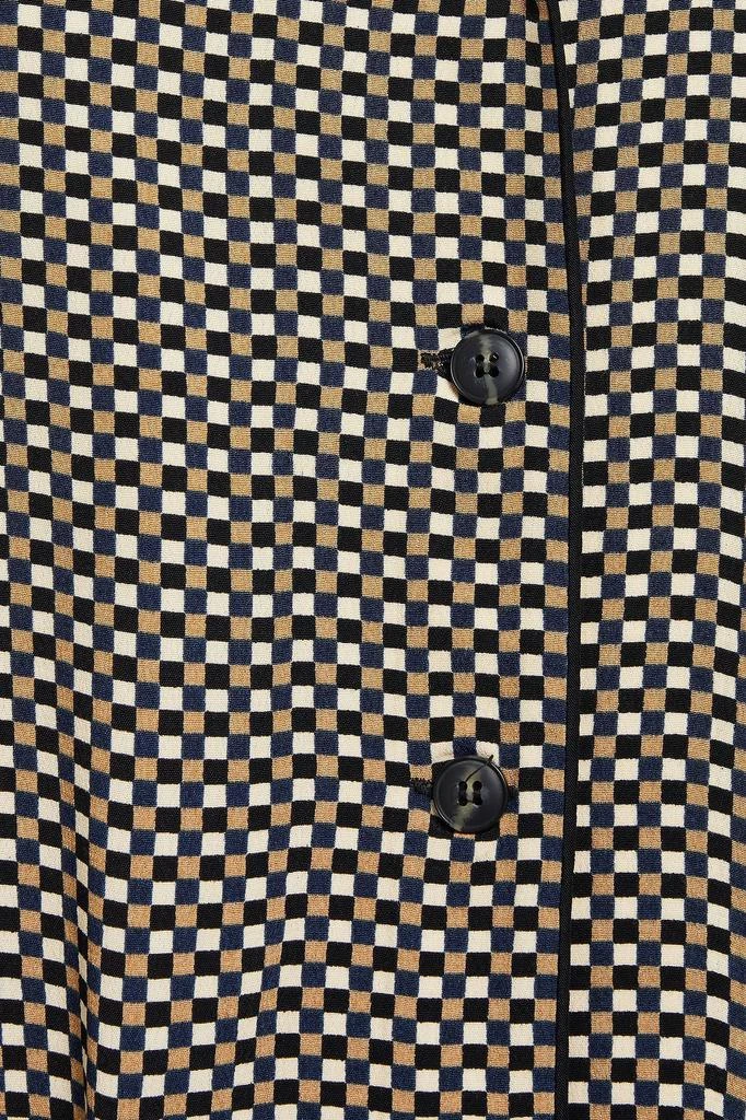 商品Ganni|Checked crepe shirt,价格¥529,第2张图片详细描述