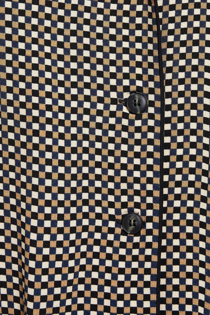 商品Ganni|Checked crepe shirt,价格¥510,第4张图片详细描述