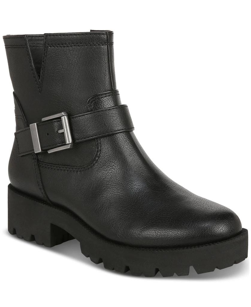 Miller-2 I7582S1-001 Damenstiefel, schwarze Biker-Stiefelette mit runder Zehenpartie, Modell LION579 image 2