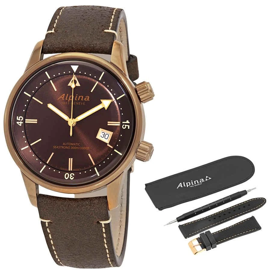 商品Alpina|Seastrong Diver Heritage Automatic Brown Dial Men's Watch AL-525BR4H4,价格¥5069,第1张图片