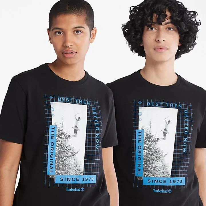 All Gender Heavyweight Front-Graphic T-Shirt in Black 商品