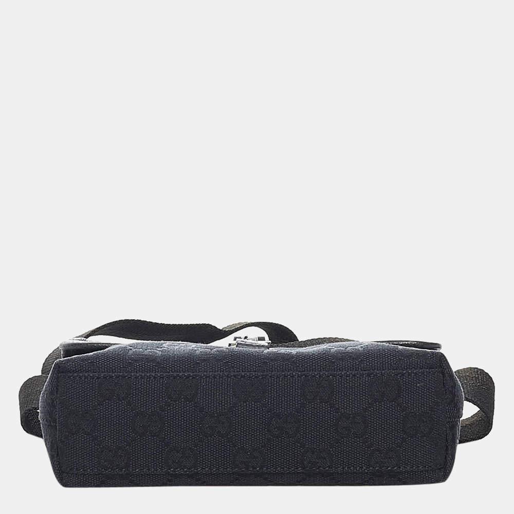 商品[二手商品] Gucci|Gucci Black GG Canvas Jackie Belt Bag,价格¥4268,第6张图片详细描述