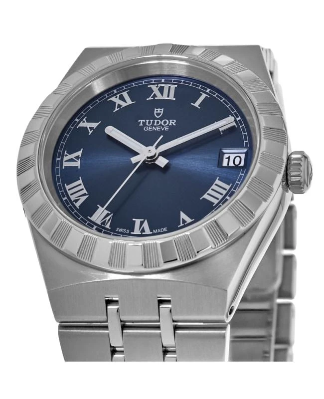 商品Tudor|Tudor Royal Automatic Blue Roman Dial Steel Women's Watch M28300-0006,价格¥16930,第2张图片详细描述