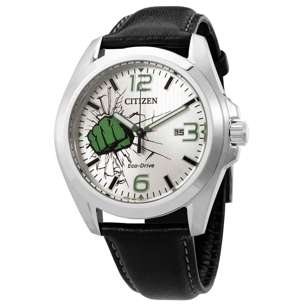 Citizen Marvel Hulk Eco-Drive Silver Dial Mens Watch AW1431-24W商品第1张图片规格展示