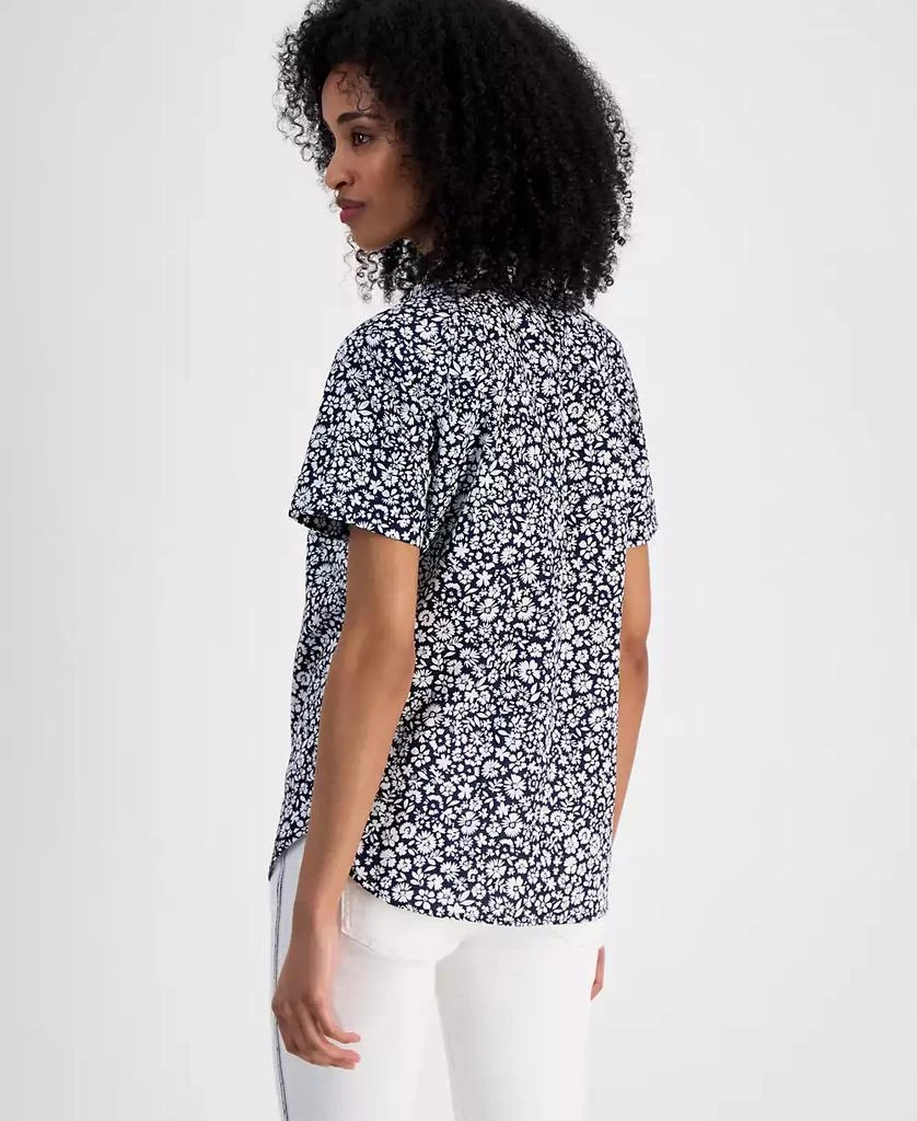商品Tommy Hilfiger|Women's Striped Cotton Camp Shirt,价格¥267,第5张图片详细描述