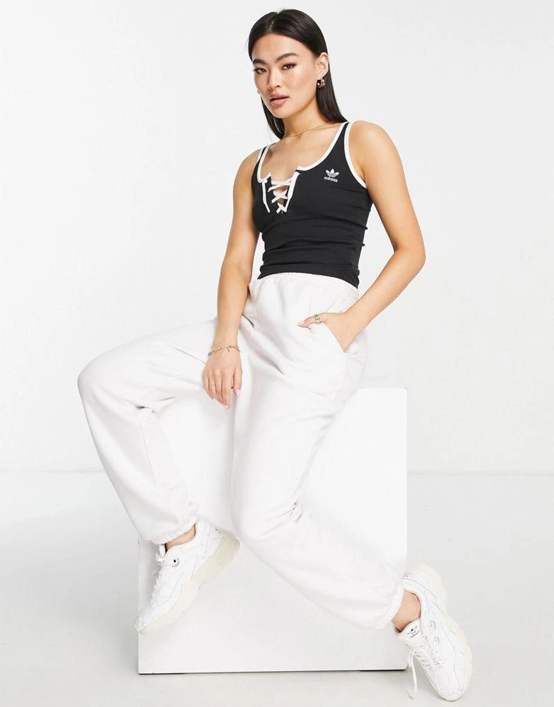 商品Adidas|adidas Originals 'Always Original' lace up tank top in black,价格¥255,第4张图片详细描述