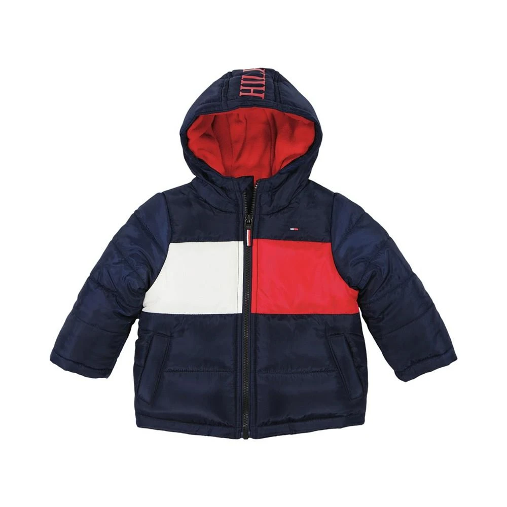 商品Tommy Hilfiger|Baby Boys Pieced Puffer Jacket,价格¥232,第1张图片