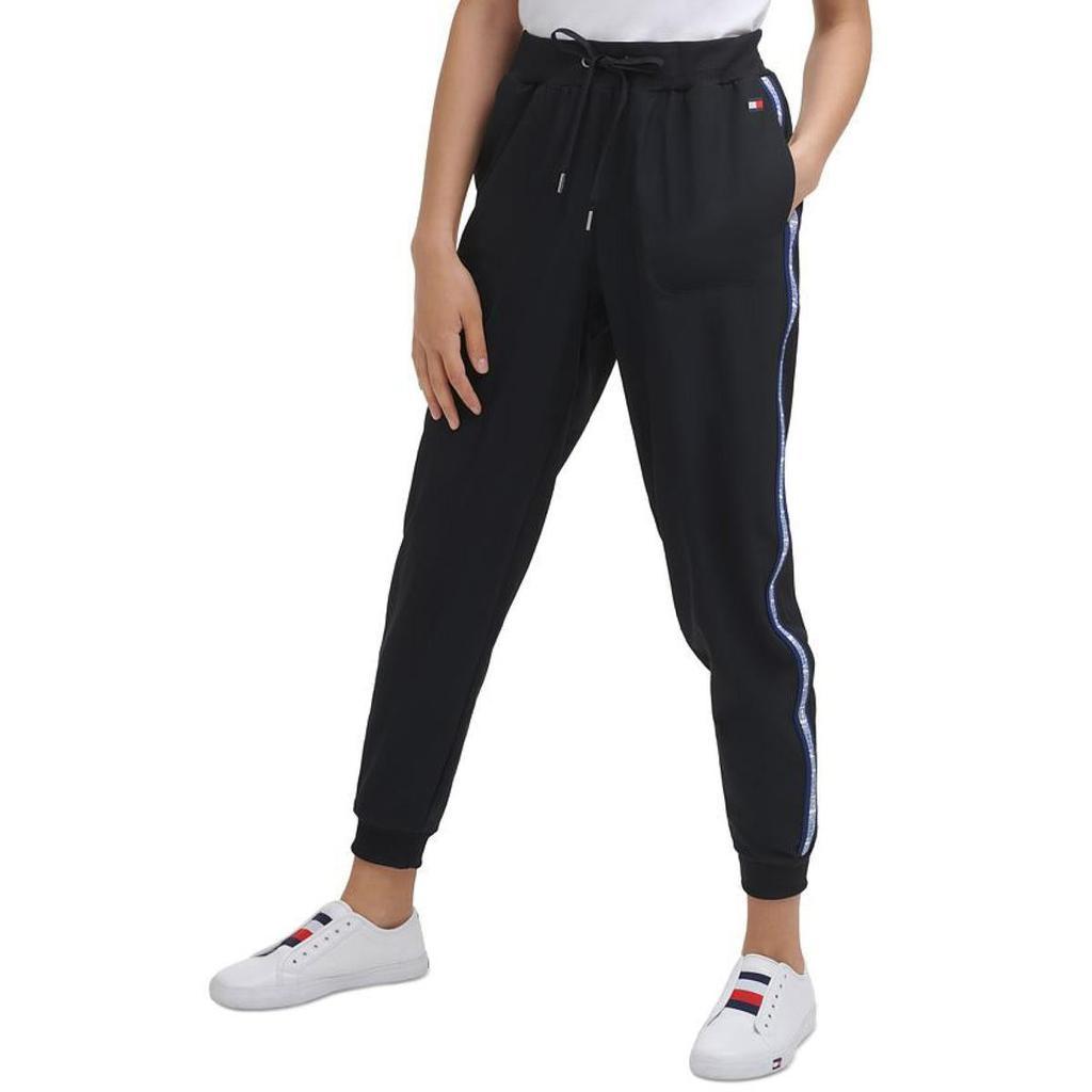 商品Tommy Hilfiger|Tommy Hilfiger Sport Womens Logo Trim High Rise Jogger Pants,价格¥202,第4张图片详细描述