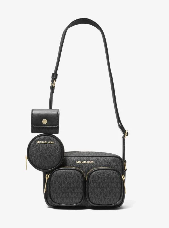 商品Michael Kors|Jet Set Medium Signature Logo Crossbody Bag with Case for Apple Airpods Pro®,价格¥888,第1张图片