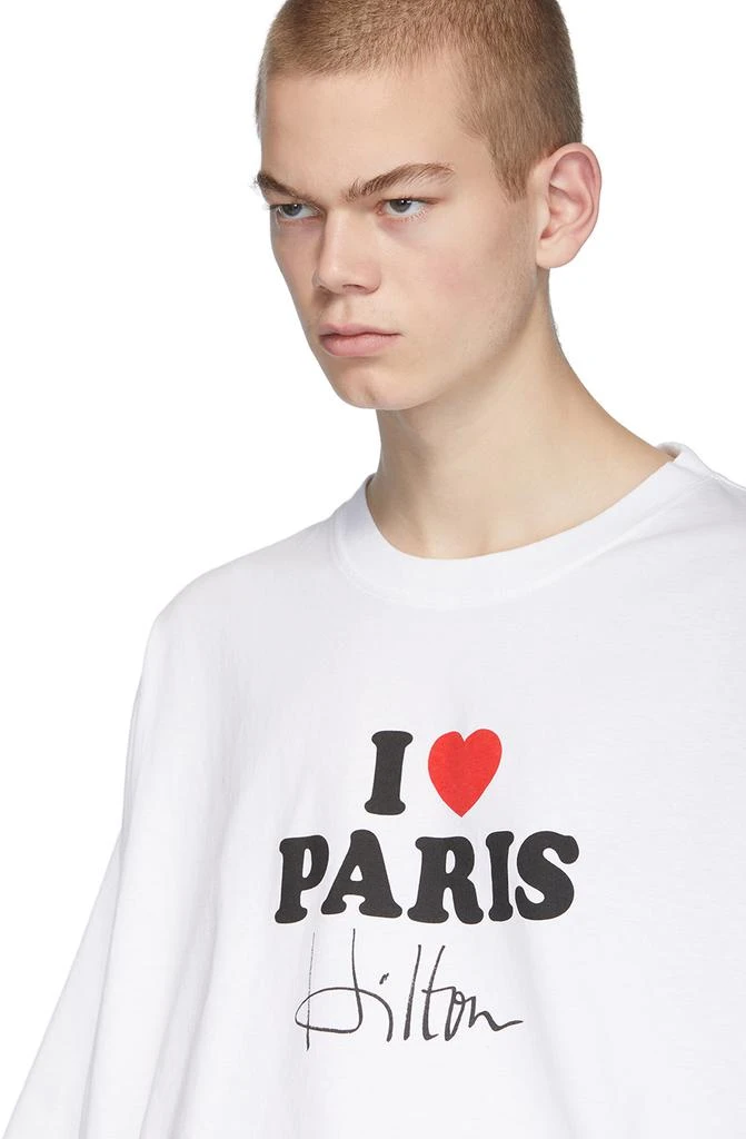 商品Vetements|White 'I Love Paris' T恤,价格¥2235,第4张图片详细描述