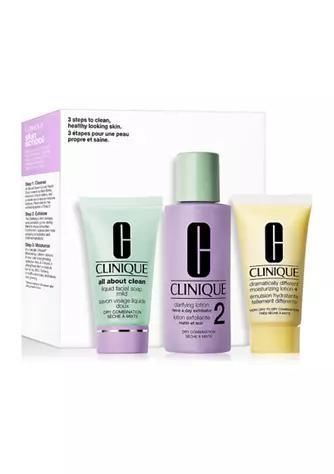 商品Clinique|Skin School Supplies: Cleanser Refresher Course Set - Dry Combination,价格¥134,第1张图片