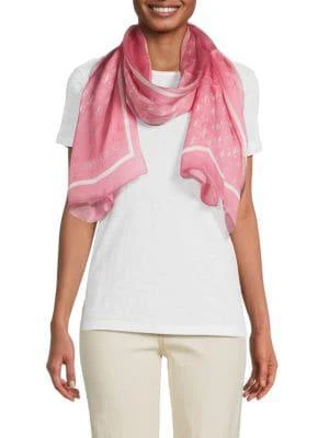 商品Jimmy Choo|Silk Logo Scarf,价格¥1178,第1张图片