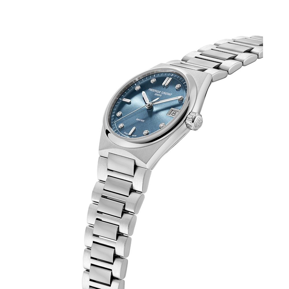 Women's Swiss Highlife Diamond (1/20 ct. t.w.) Stainless Steel Bracelet Watch 31mm商品第2张图片规格展示