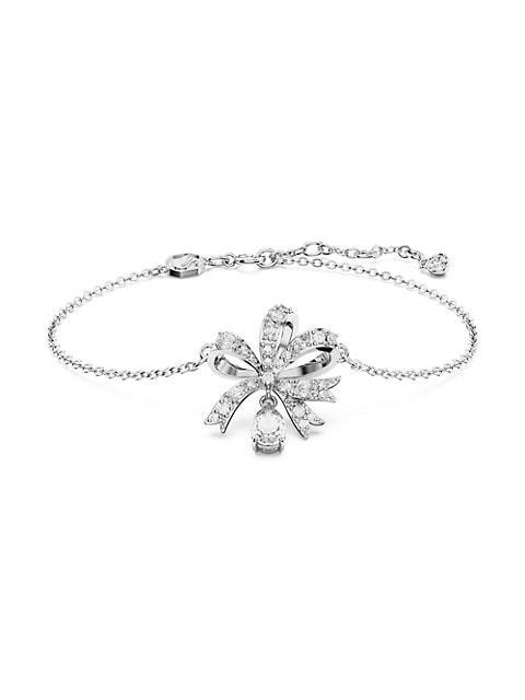 商品Swarovski|Volta Rhodium-Plated & Cubic Zirconia Bracelet,价格¥895,第1张图片