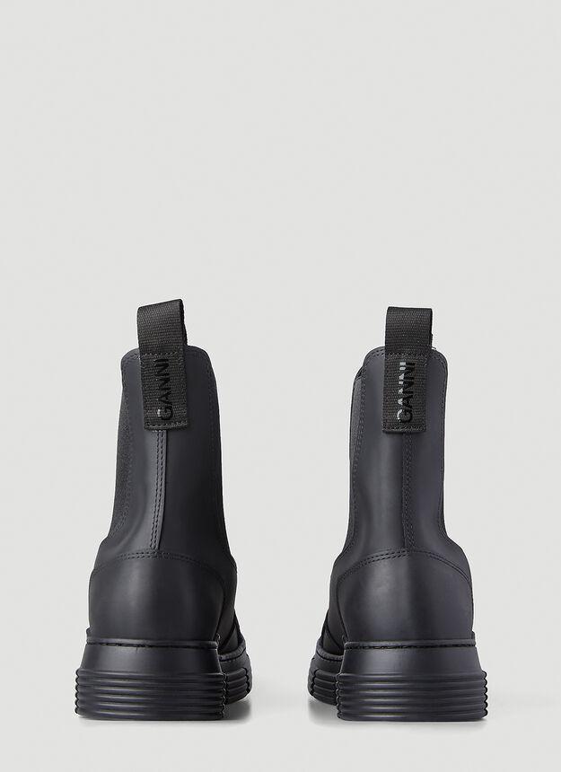 商品Ganni|Recycled Rubber Boots in Black,价格¥943,第6张图片详细描述